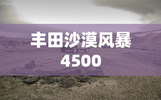 丰田沙漠风暴4500  第1张