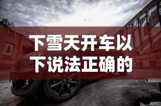 下雪天开车以下说法正确的是什么  第1张