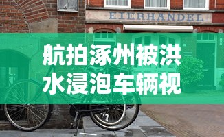 航拍涿州被洪水浸泡车辆视频  第1张