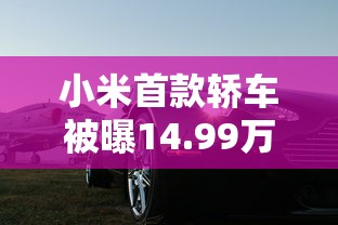 小米首款轿车被曝14.99万起售是真的吗  第1张