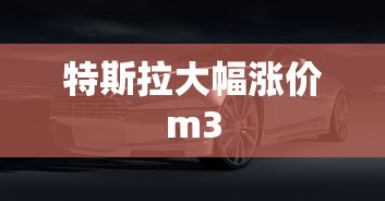 特斯拉大幅涨价m3  第1张