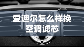 爱迪尔怎么样换空调滤芯  第1张