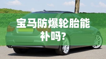 宝马防爆轮胎能补吗?  第1张