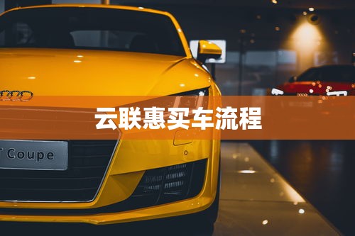 云联惠买车流程  第1张