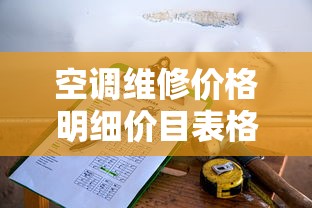 空调维修价格明细价目表格  第1张