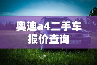 奥迪a4二手车报价查询  第1张