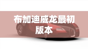 布加迪威龙最初版本  第1张