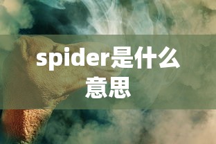 spider是什么意思  第1张