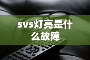 svs灯亮是什么故障  第1张
