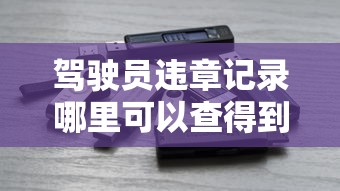 驾驶员违章记录哪里可以查得到?  第1张