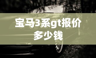 宝马3系gt报价多少钱  第1张