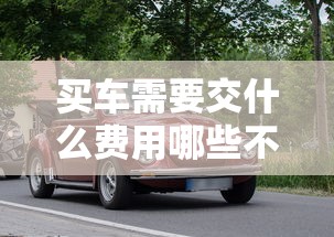 买车需要交什么费用哪些不需要交  第1张