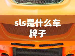 sls是什么车牌子  第1张