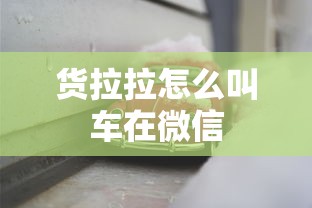 货拉拉怎么叫车在微信  第1张