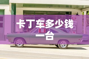 卡丁车多少钱一台  第1张