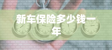 新车保险多少钱一年  第1张