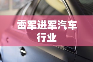 雷军进军汽车行业  第1张