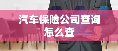 汽车保险公司查询怎么查  第1张