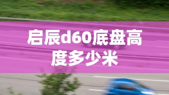 启辰d60底盘高度多少米  第1张