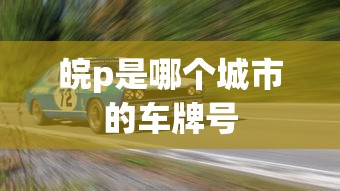皖p是哪个城市的车牌号  第1张