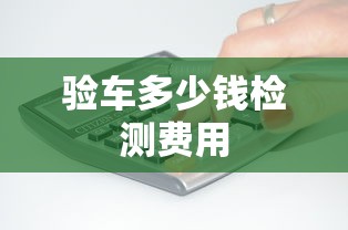 验车多少钱检测费用  第1张