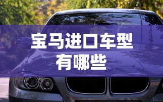 宝马进口车型有哪些  第1张