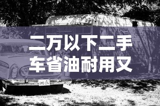 二万以下二手车省油耐用又便宜什么车  第1张
