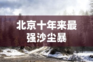 北京十年来最强沙尘暴  第1张