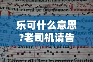 乐可什么意思?老司机请告知!!  第1张