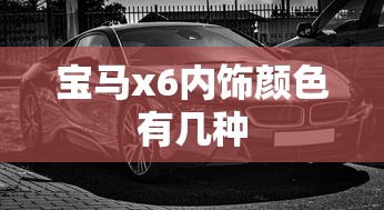 宝马x6内饰颜色有几种  第1张