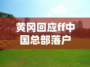 黄冈回应ff中国总部落户  第1张