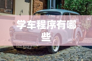学车程序有哪些  第1张