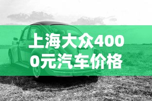 上海大众4000元汽车价格  第1张