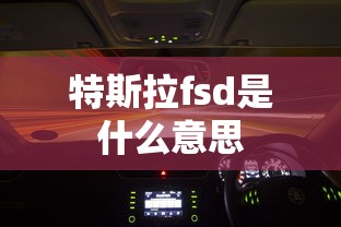 特斯拉fsd是什么意思  第1张