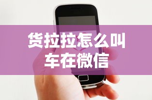 货拉拉怎么叫车在微信  第1张