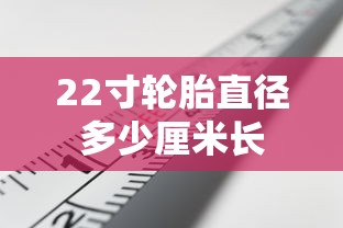 22寸轮胎直径多少厘米长  第1张