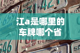 江a是哪里的车牌哪个省  第1张