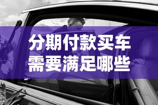 分期付款买车需要满足哪些条件  第1张