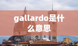 gallardo是什么意思  第1张