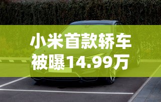 小米首款轿车被曝14.99万起售是真的吗  第1张