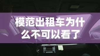模范出租车为什么不可以看了  第1张