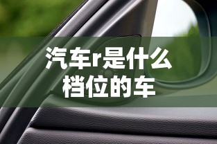汽车r是什么档位的车  第1张
