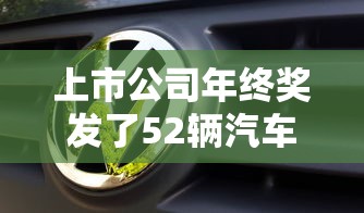 上市公司年终奖发了52辆汽车怎么办  第1张