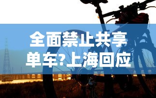 全面禁止共享单车?上海回应  第1张