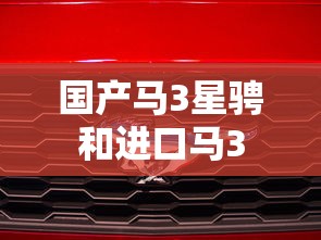 国产马3星骋和进口马3  第1张
