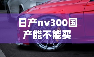 日产nv300国产能不能买  第1张