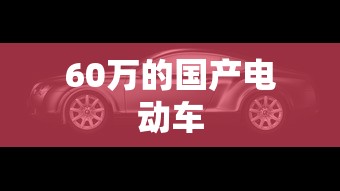 60万的国产电动车  第1张