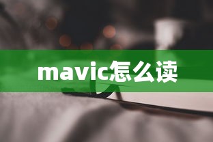 mavic怎么读  第1张