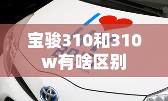 宝骏310和310w有啥区别  第1张
