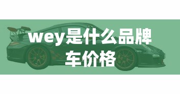 wey是什么品牌车价格  第1张